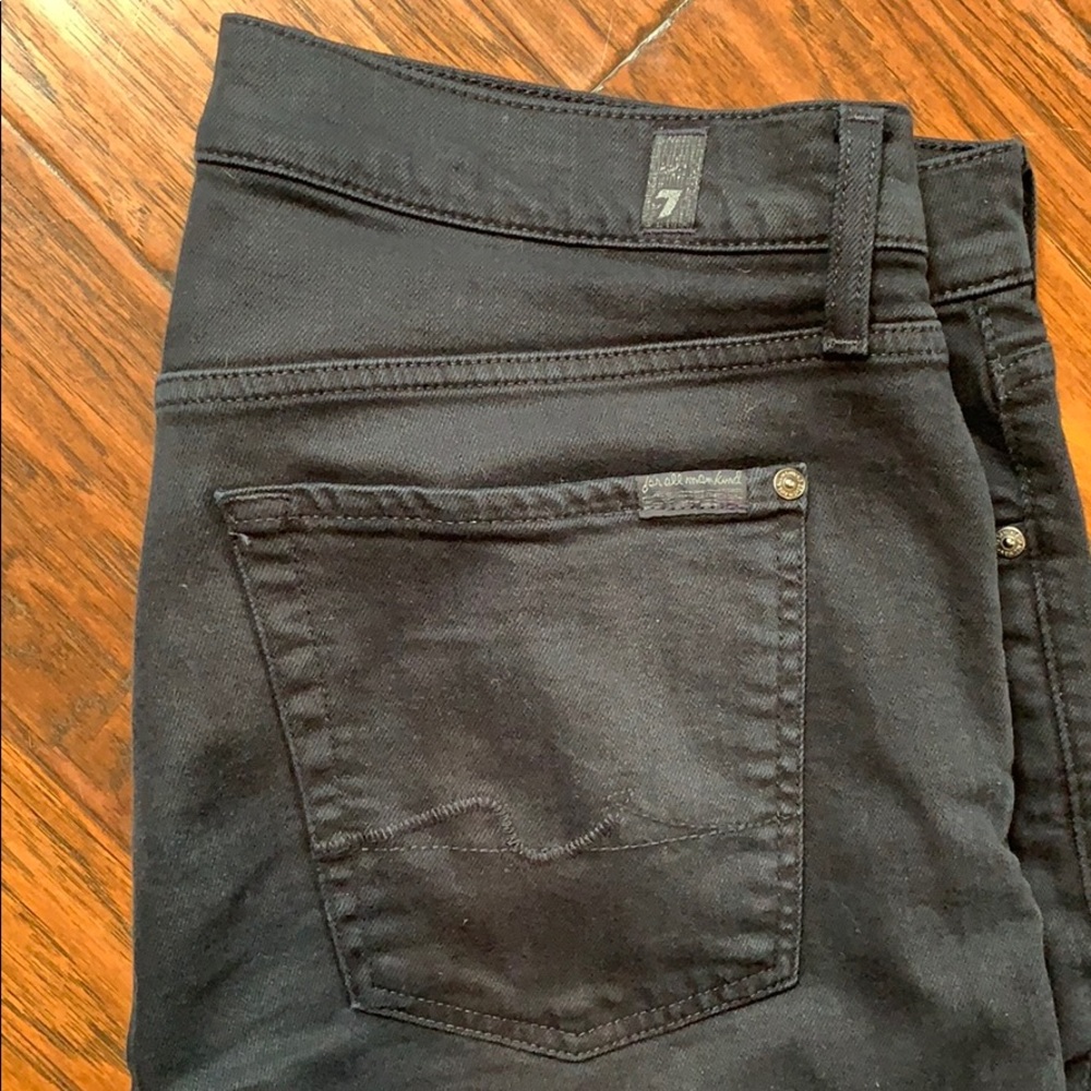 7 for all mankind dark blue jeans